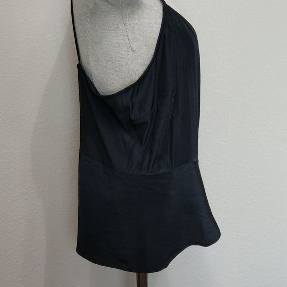 NWT Chelsea 28 Black Satin Cami Tank Top in XL - Picture 6 of 8